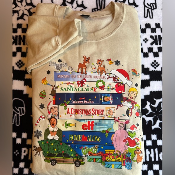 Festive Holiday Graphic Sweatshirt - Picture 1 of 2